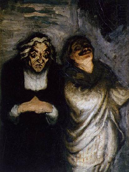 Scene from a Comedy, Honore  Daumier